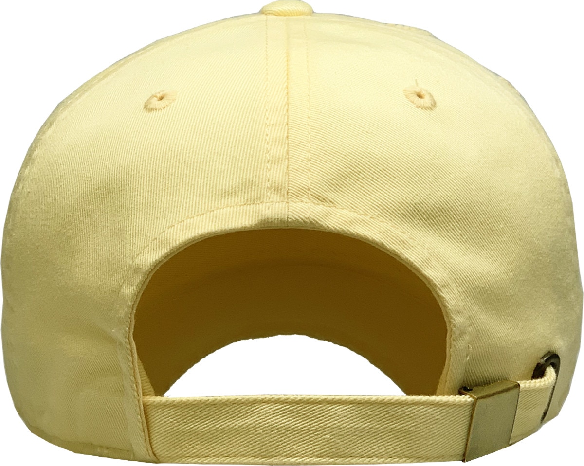 Vanilla Distressed Vintage Baseball Cap Back View